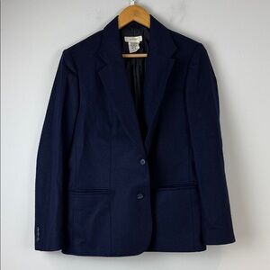 Eaton vintage Dark Blue wool Women's Blazer size 38